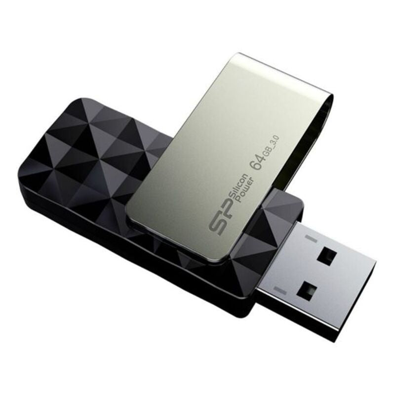 USB Pendrive Silicon Power Blaze B30 64 GB Schwarz