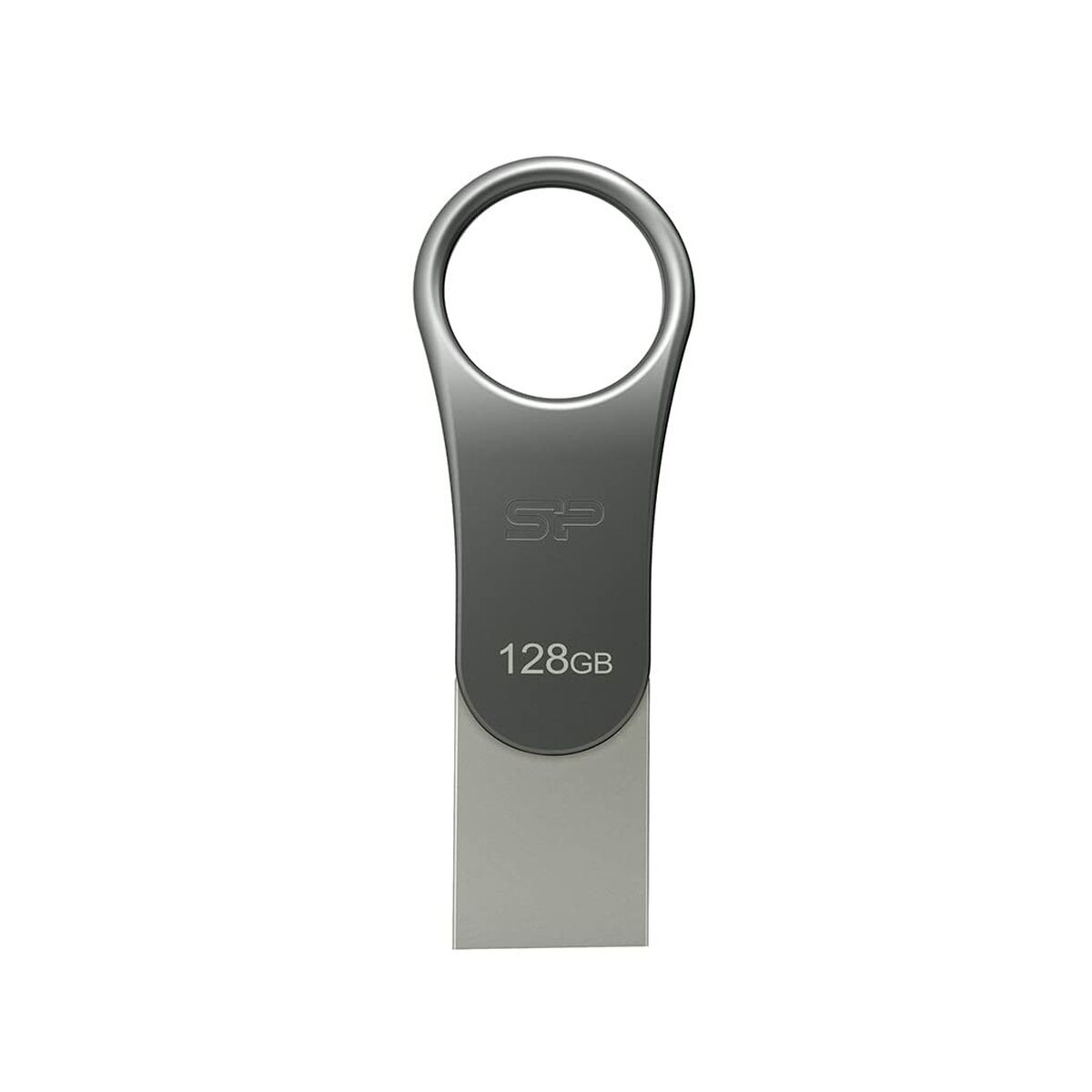 USB Pendrive Silicon Power Mobile C80 Gray Titanium 128GB