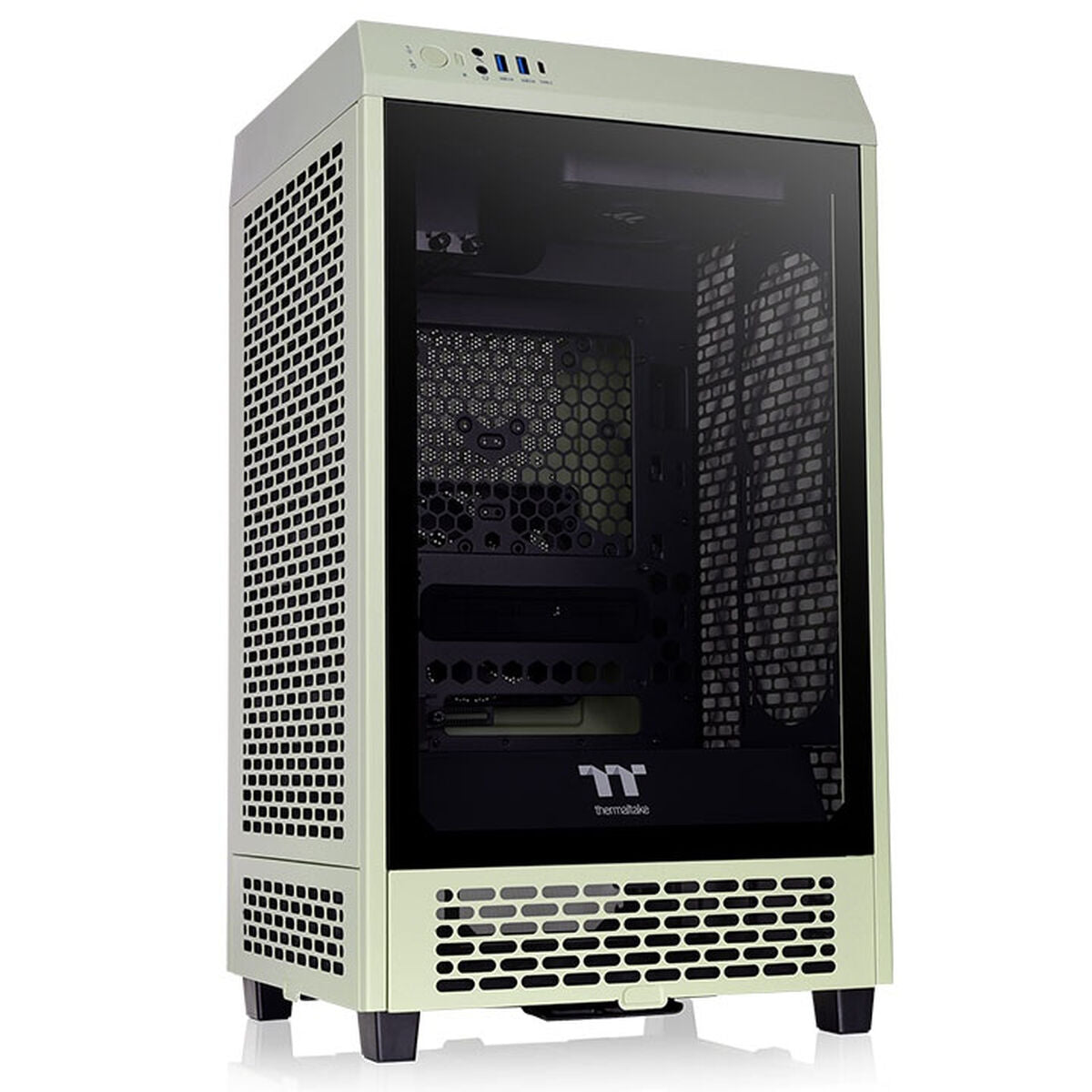 ATX semi-tower case THERMALTAKE Tower 200 black green