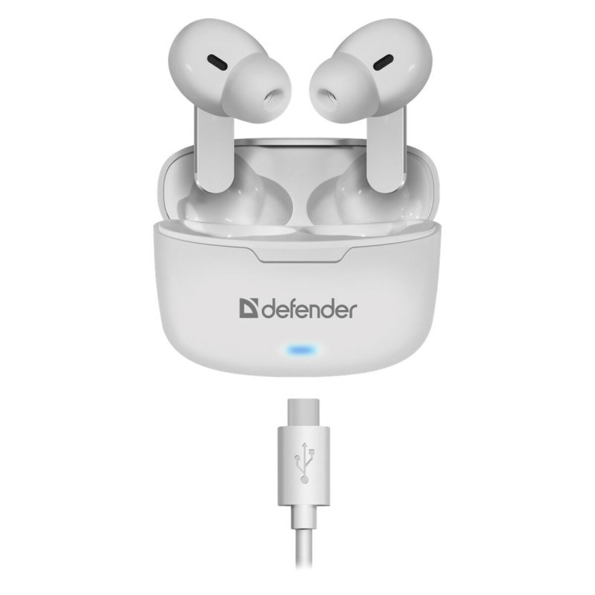 Bluetooth in-ear headset Defender TWINS 903 white colorful