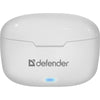 Bluetooth in-ear headset Defender TWINS 903 white colorful