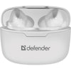 Bluetooth in-ear headset Defender TWINS 903 white colorful