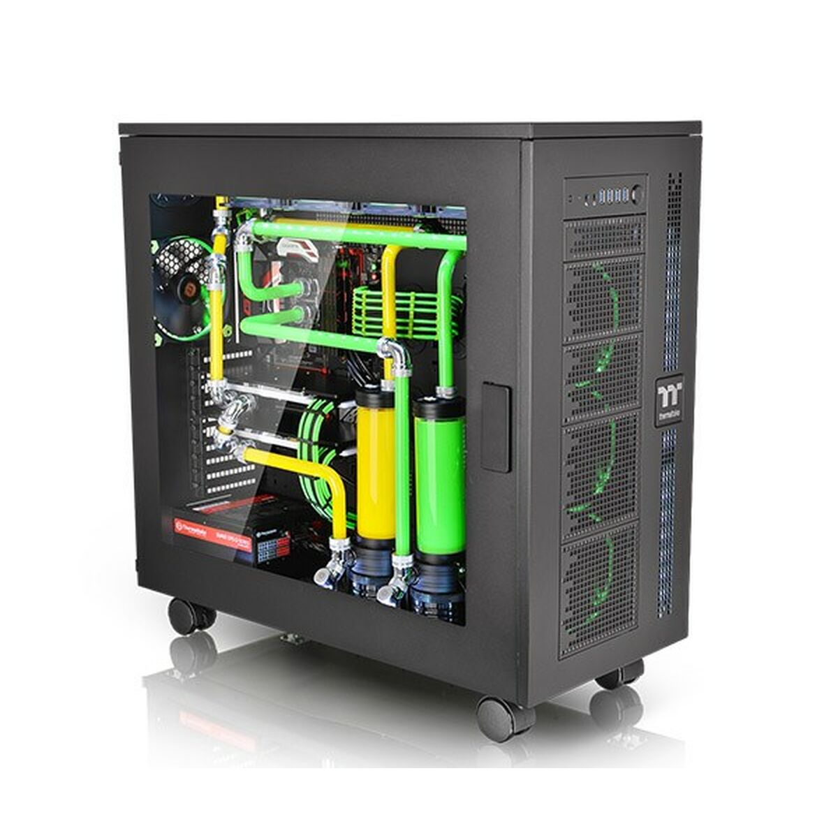 ATX Semi-Tower Gehäuse THERMALTAKE Core W100 Blau Schwarz