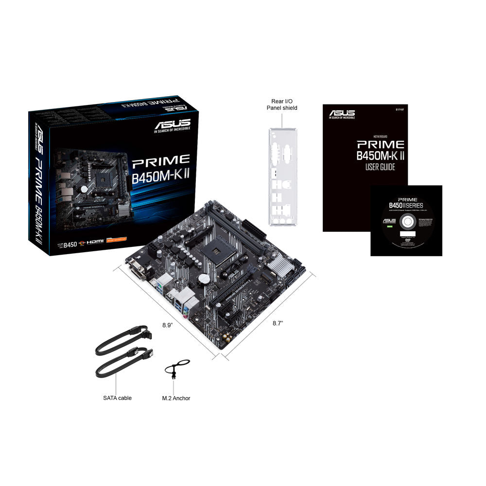 Motherboard Asus 90MB1600-M0EAY0 mATX AM4 AMD AM4 AMD B450 AMD