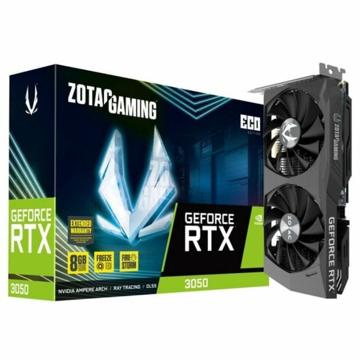 Graphics card Zotac GeForce RTX 3050 ECO 8GB GDDR6X 8GB RAM