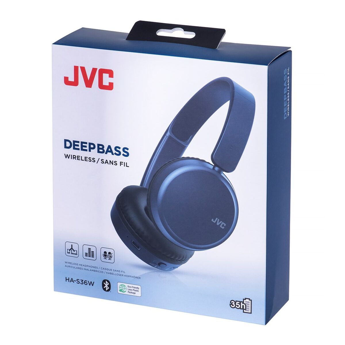 Bluetooth headphones with microphone JVC HAS-36WAU Blue