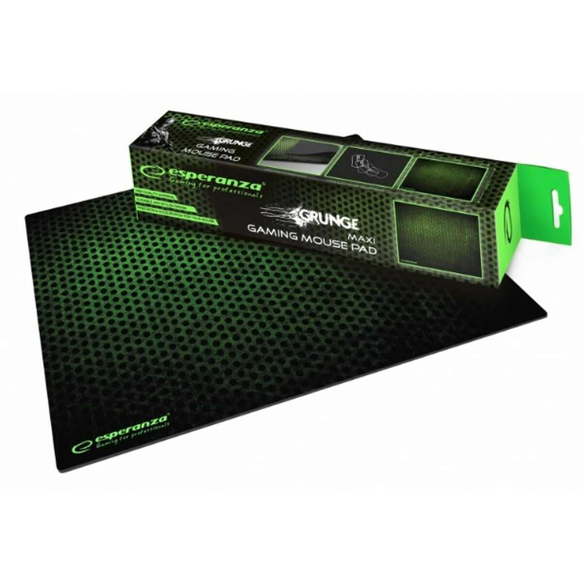 Anti-slip mat Esperanza EGP103G Black green Black/green printed