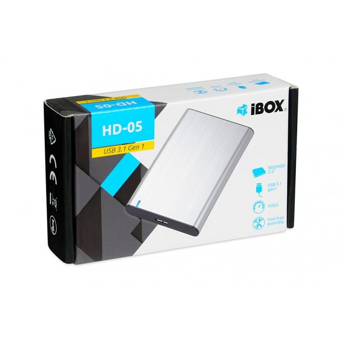 External Box Ibox IEUHDD5G Gray 2.5"