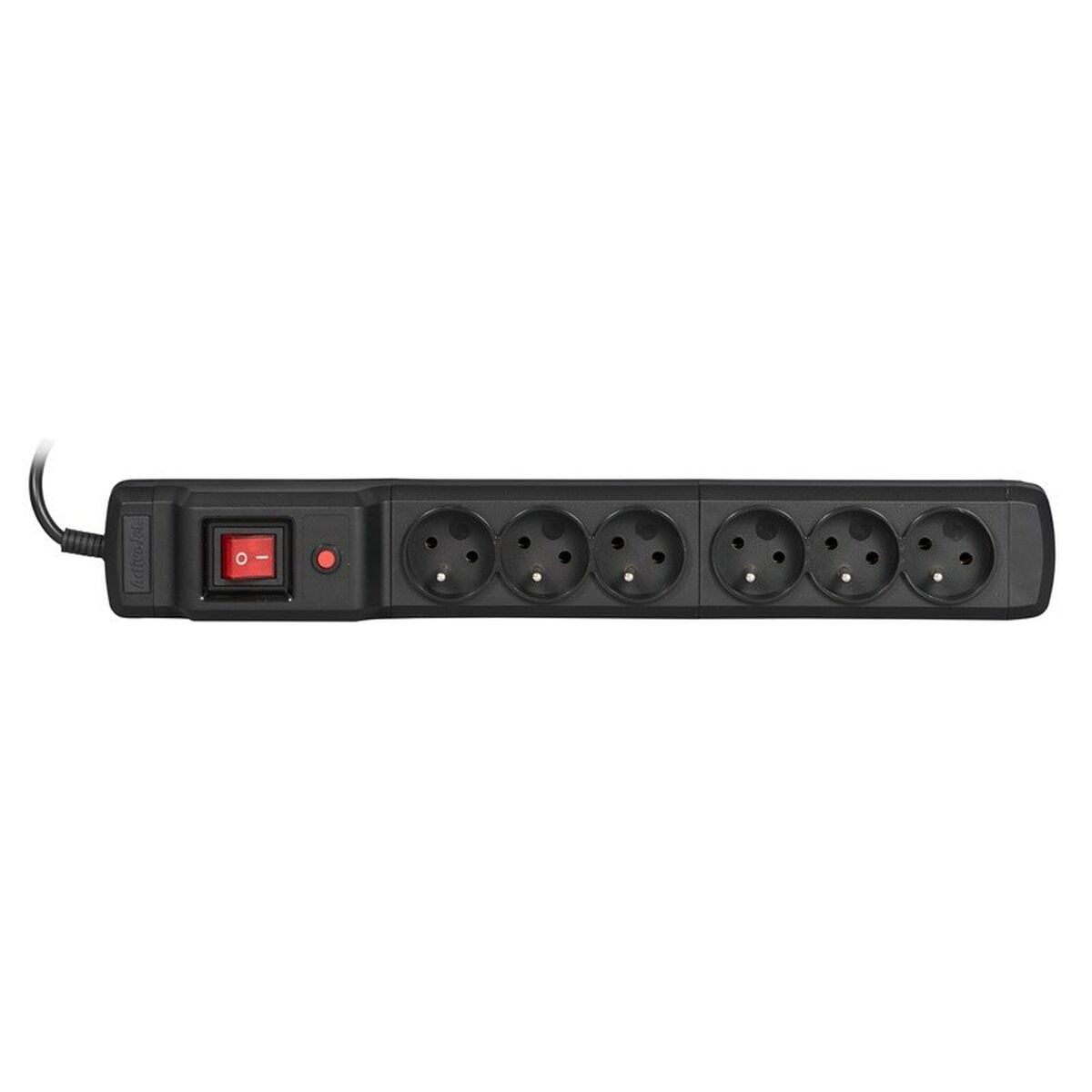 Power strip with 6 sockets and switch Activejet COMBO 6GN (3 m)