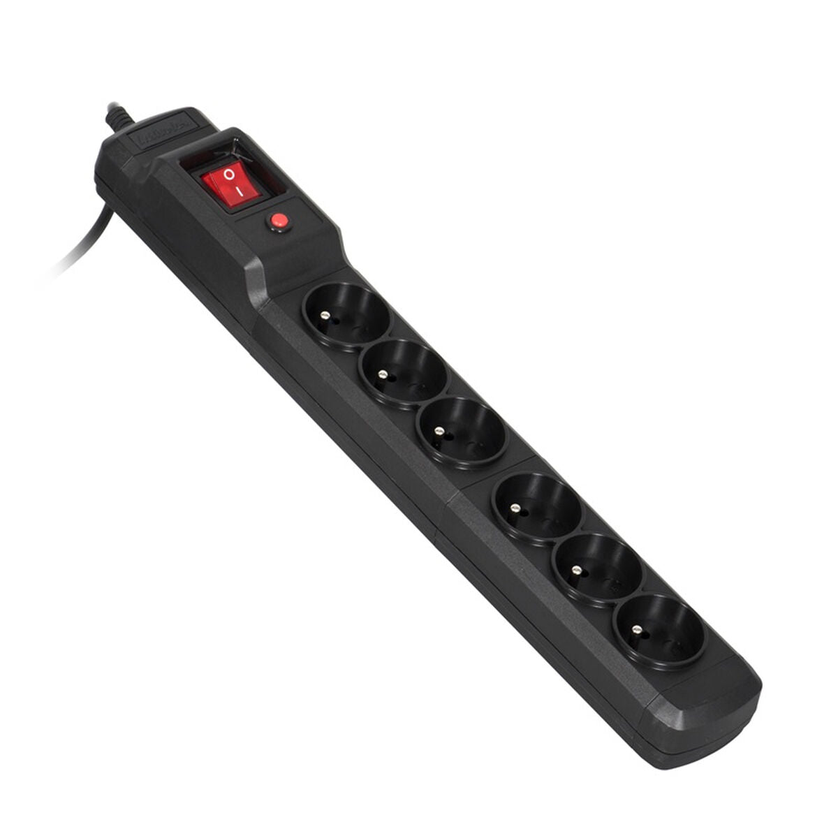 Power strip with 6 sockets and switch Activejet COMBO 6GN (5 m)