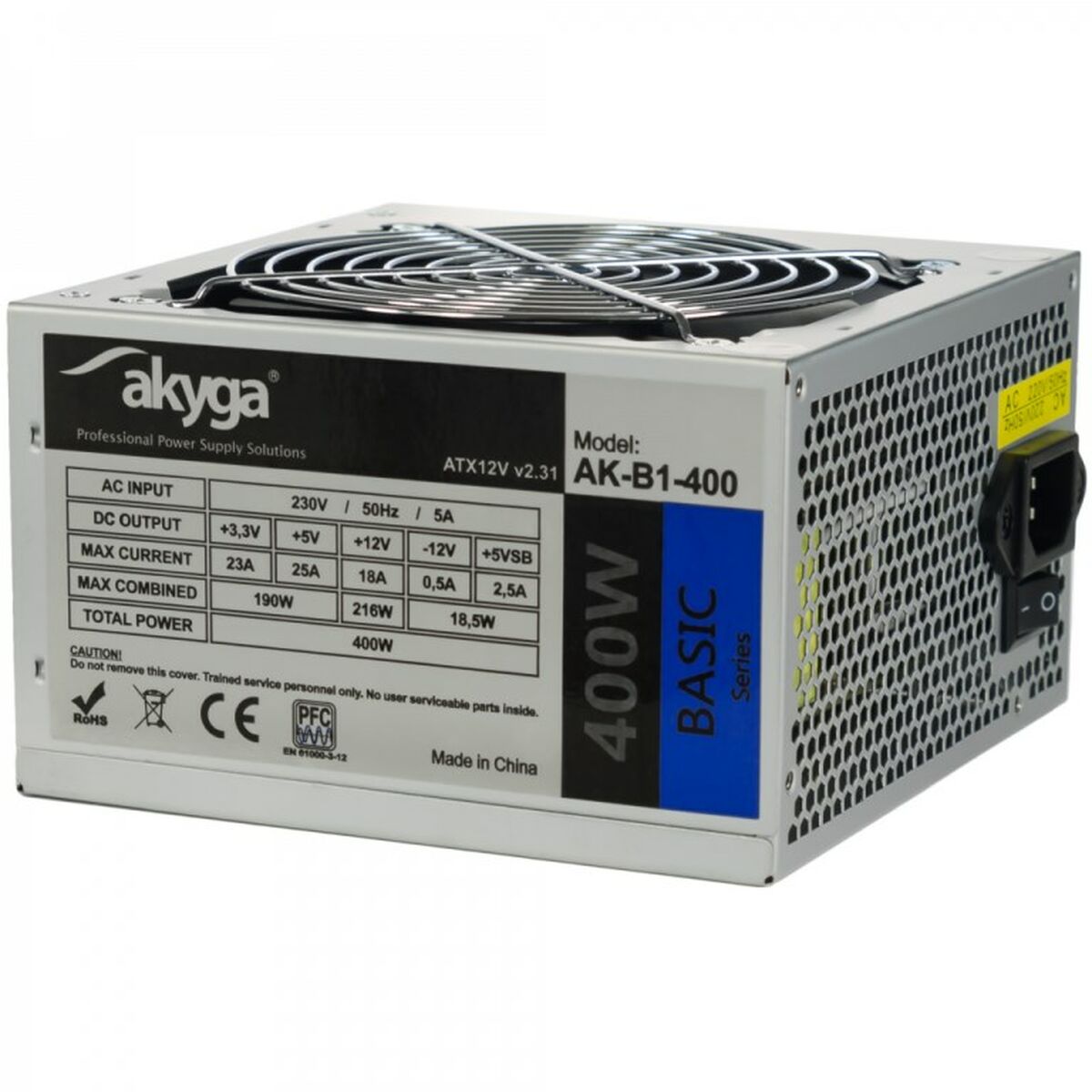 Stromquelle Akyga AK-B1-400 400 W ATX RoHS