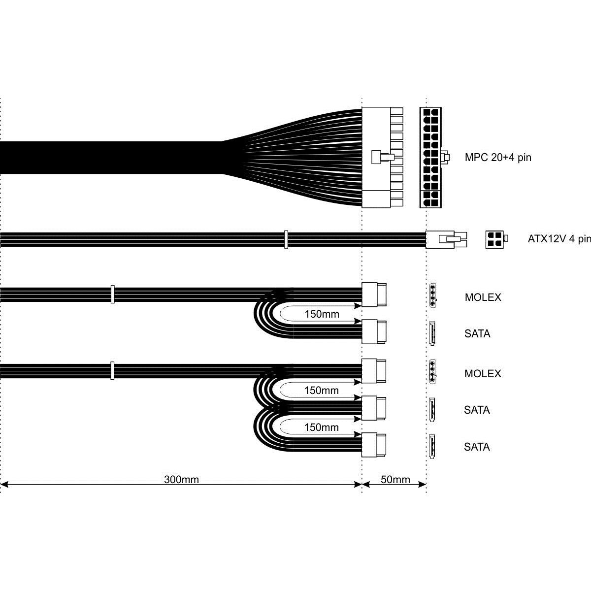 Power source Akyga AK-B1-450 450W RoHS CE FCC REACH ATX