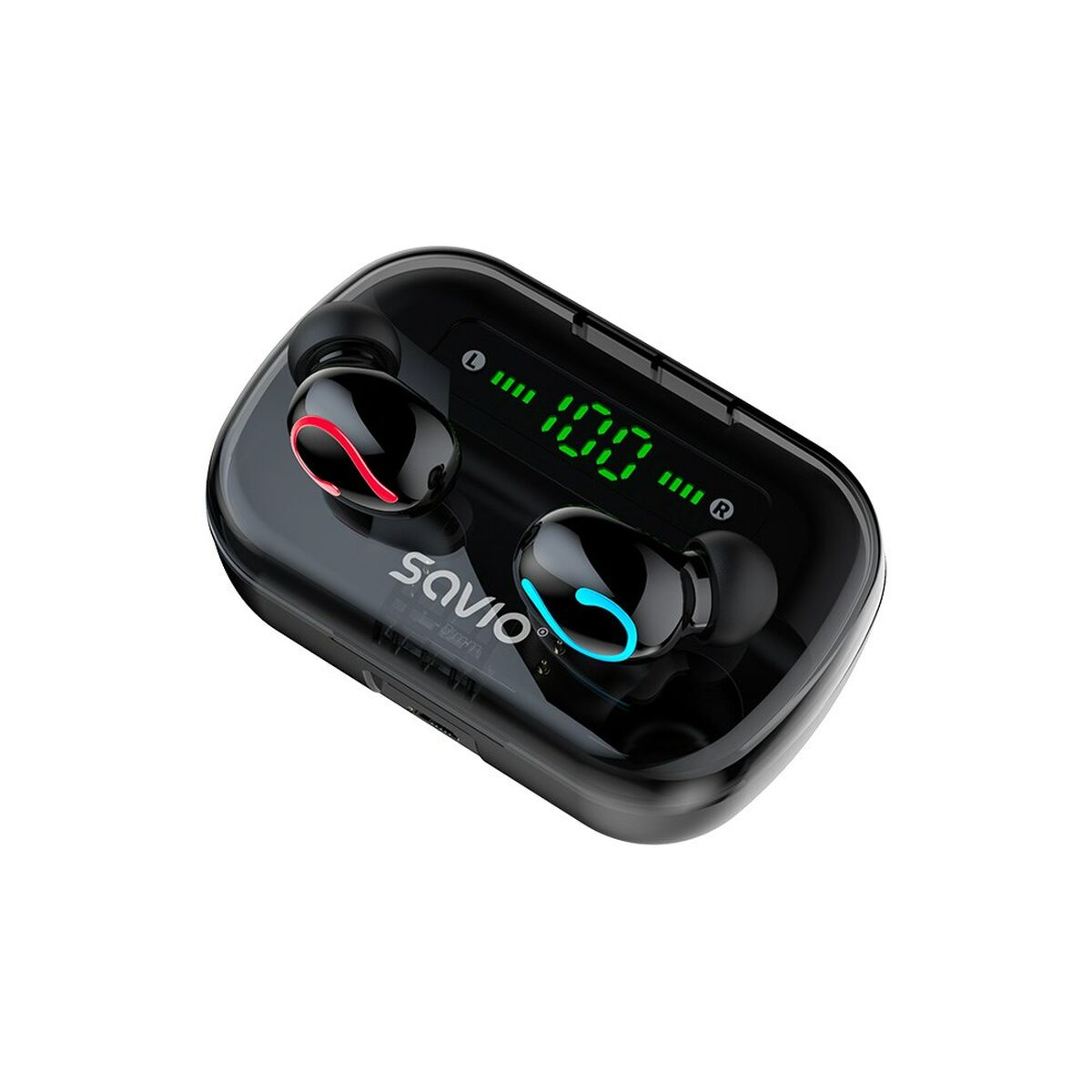 Bluetooth in-ear headset Savio TWS-06 black