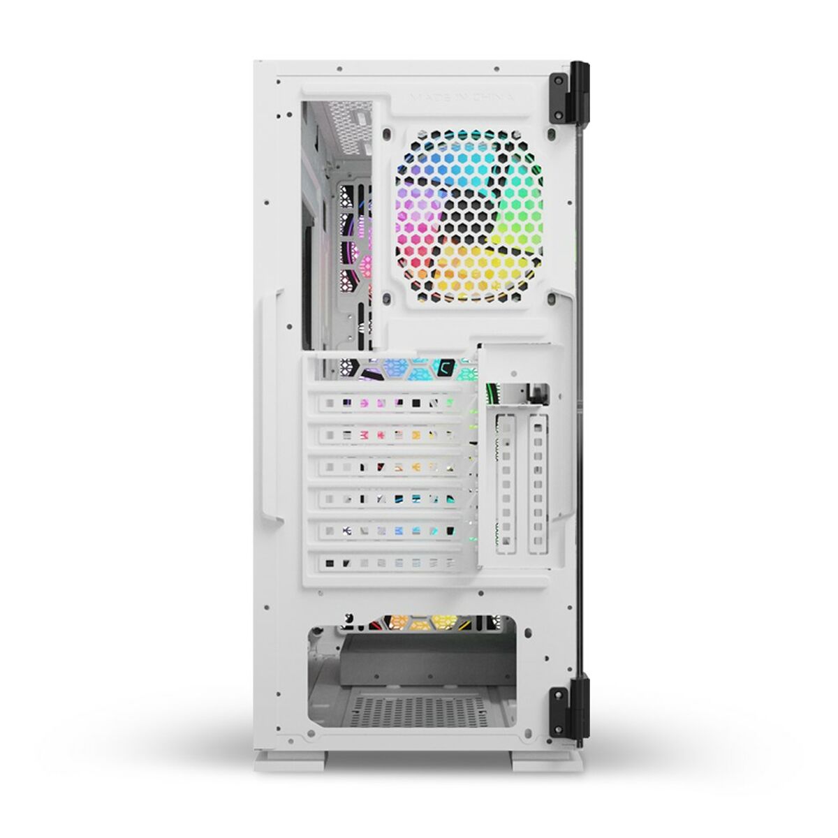 ATX Semi-Tower Case Savio RAPTOR WHITE X1 Black Colorful