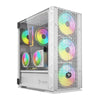 ATX Semi-Tower Case Savio RAPTOR WHITE X1 Black Colorful