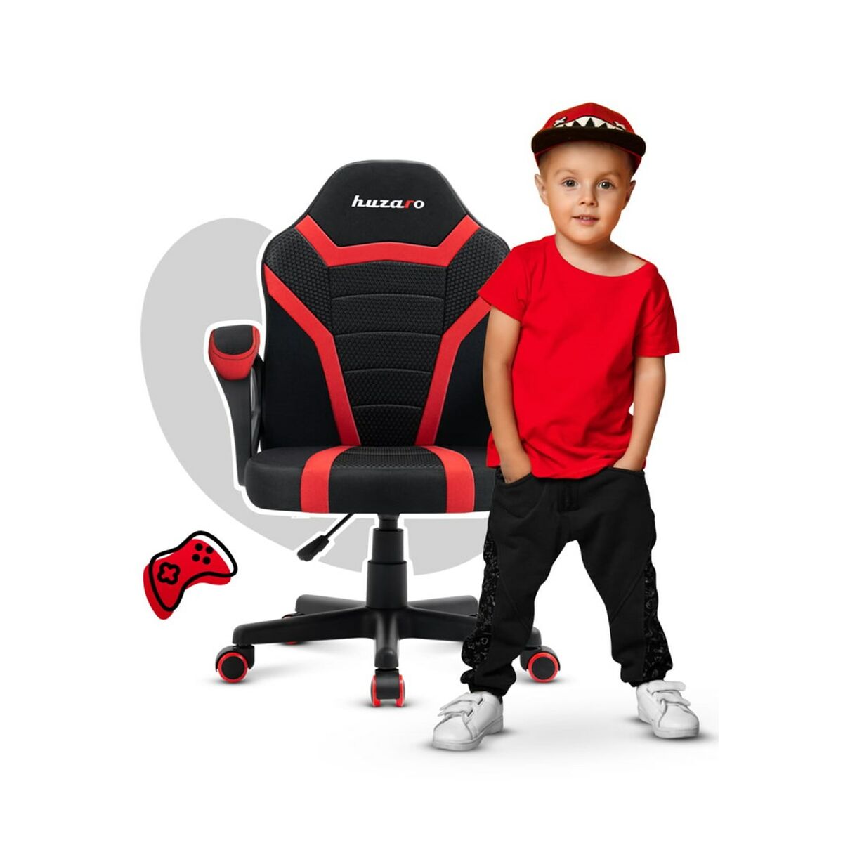 Gaming chair Huzaro HZ-Ranger 1.0 red mesh red/black