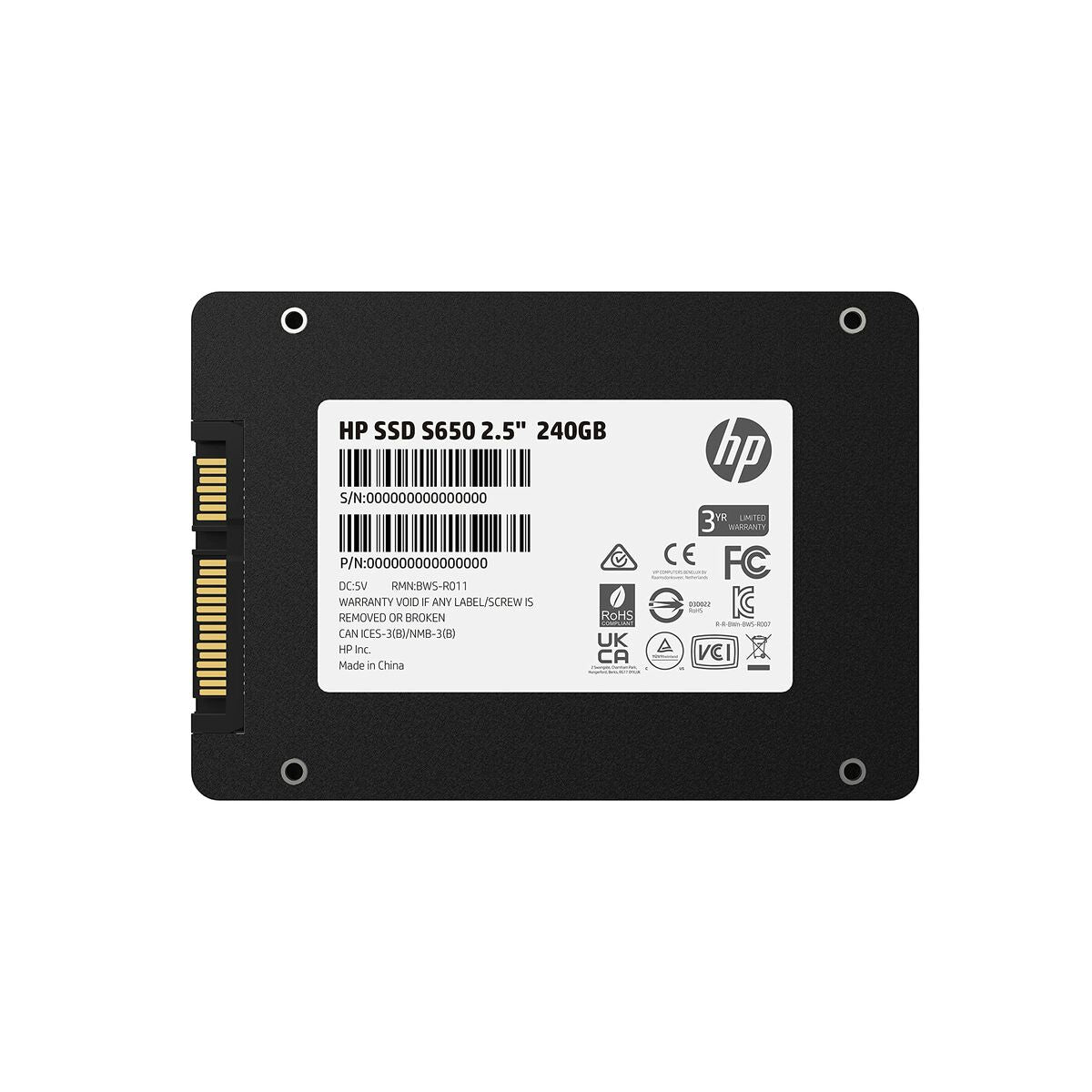 Festplatte HP 345M8AA 3,5" 240 GB SSD 240 GB SSD 480 GB SSD