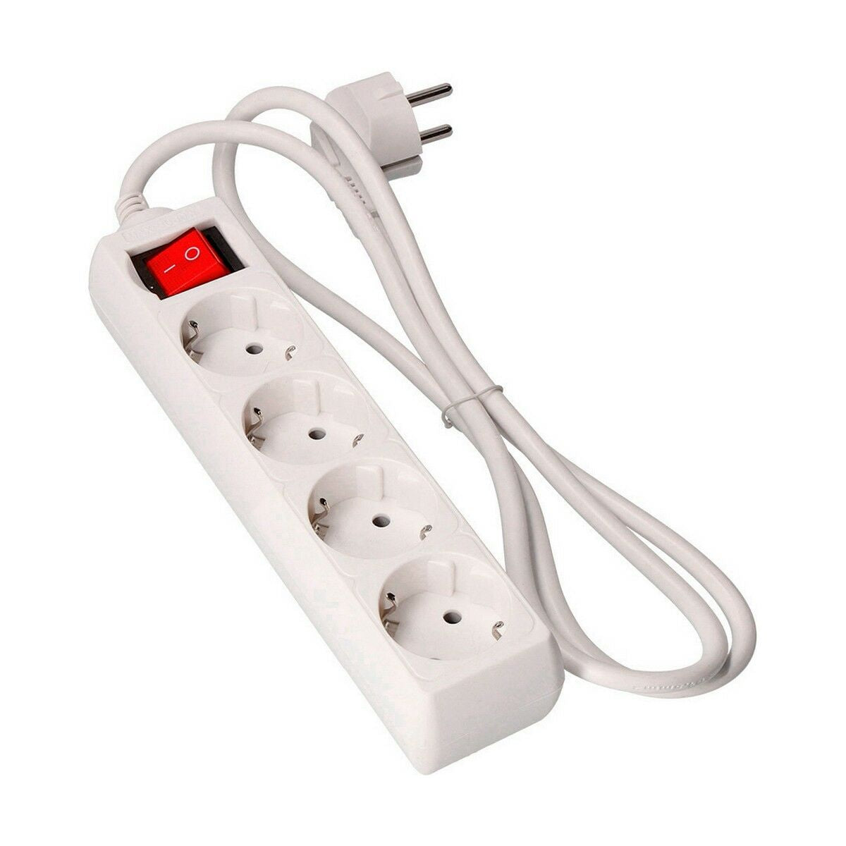 Socket strip with 4 sockets with switch EDM Schuko (1.5 m)