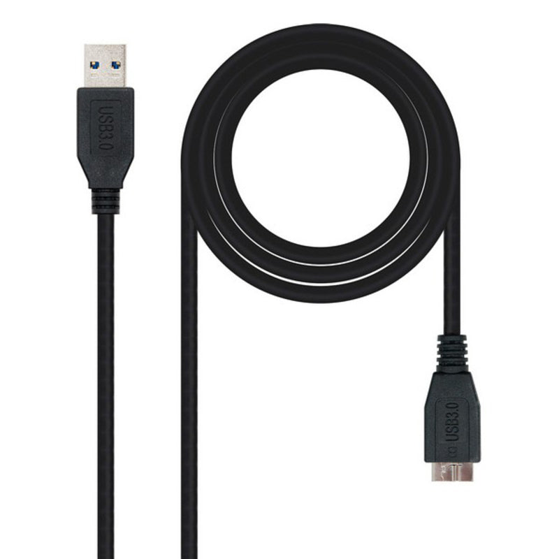 USB 3.0 A to Micro USB-B Cable NANOCABLE 10.01.110-BK Black