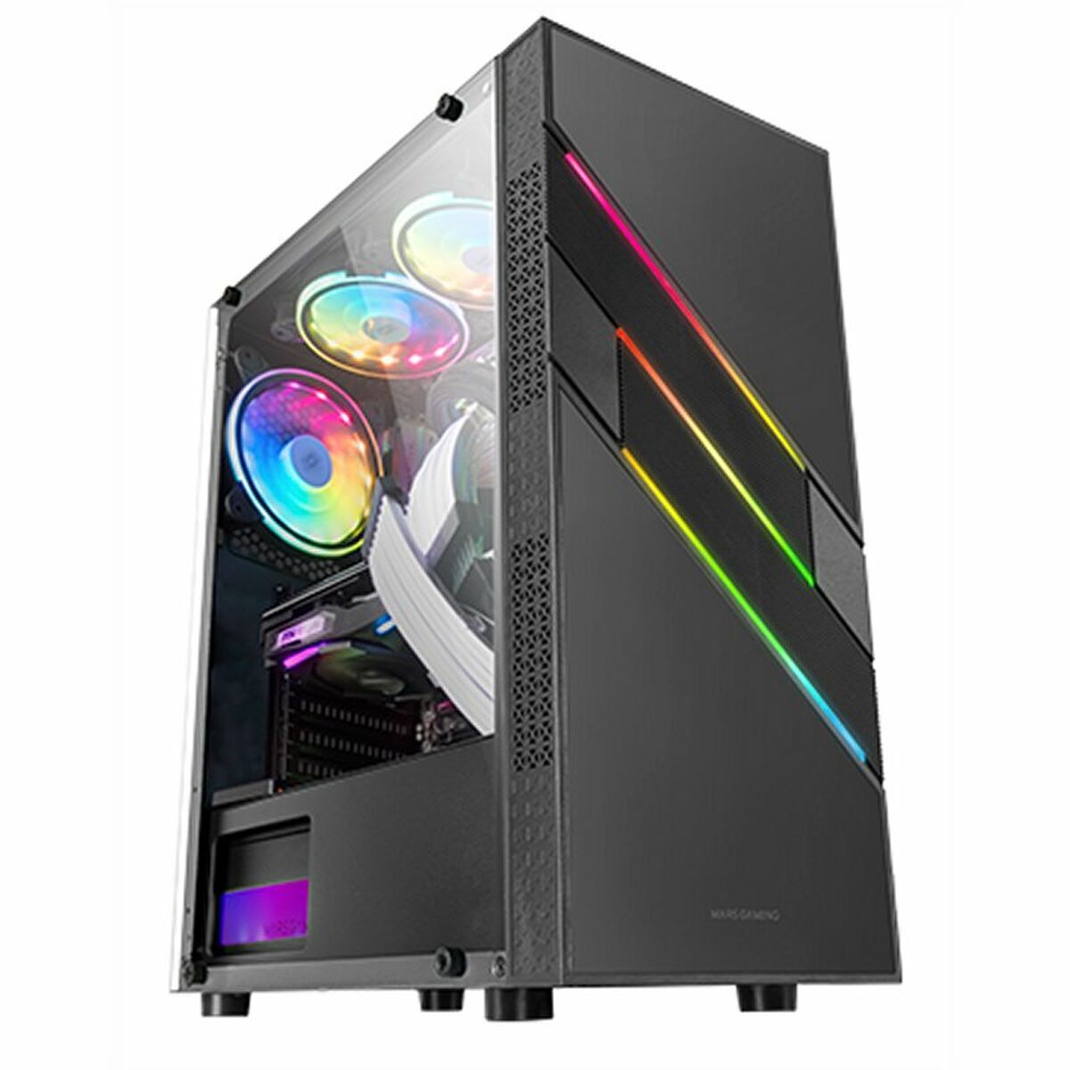 ATX Semi-Tower Rechner Mars Gaming Mc-U3 ARGB Schwarz