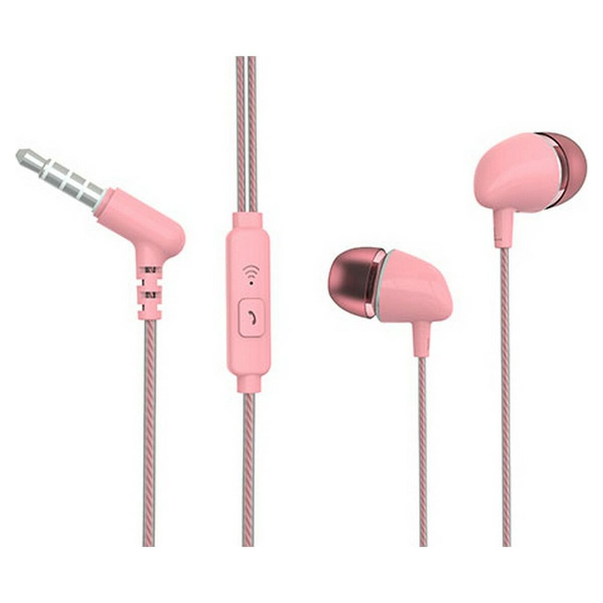 Headphones with microphone TM Electron Pink