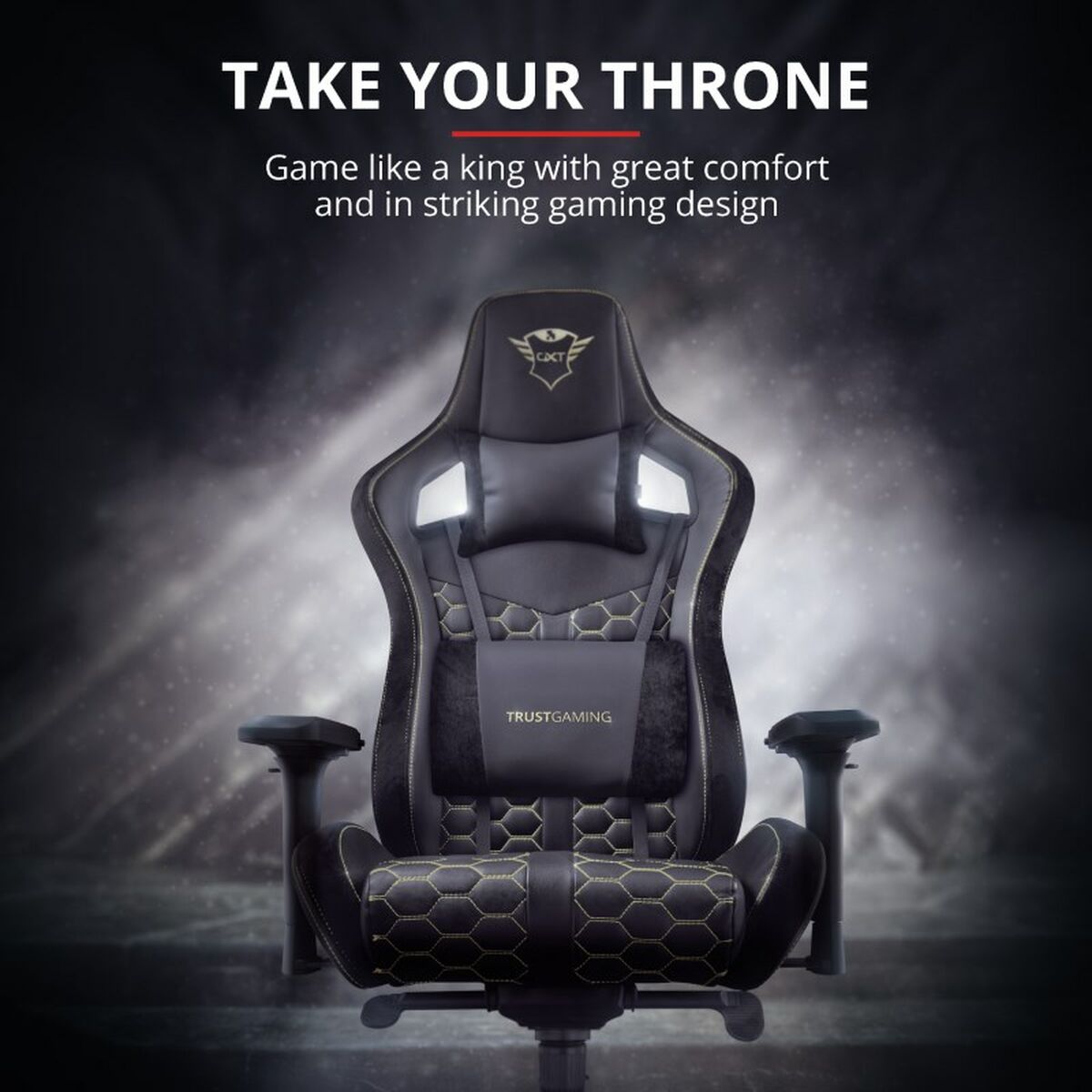 Gaming chair Trust GXT 712 Resto Pro Yellow Black