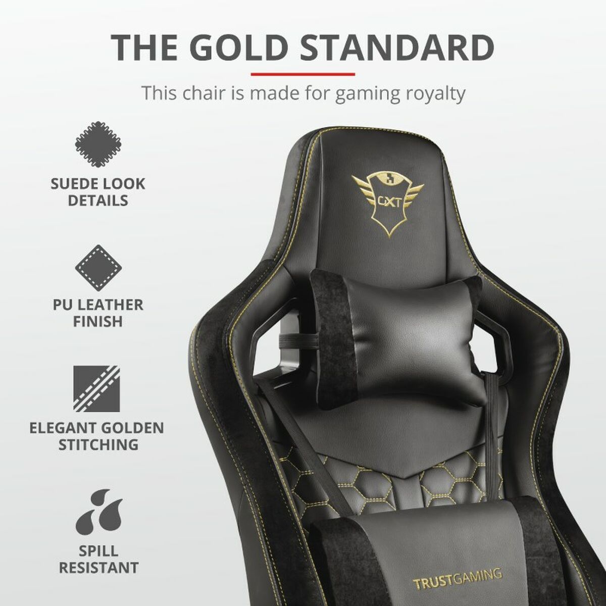 Gaming chair Trust GXT 712 Resto Pro Yellow Black