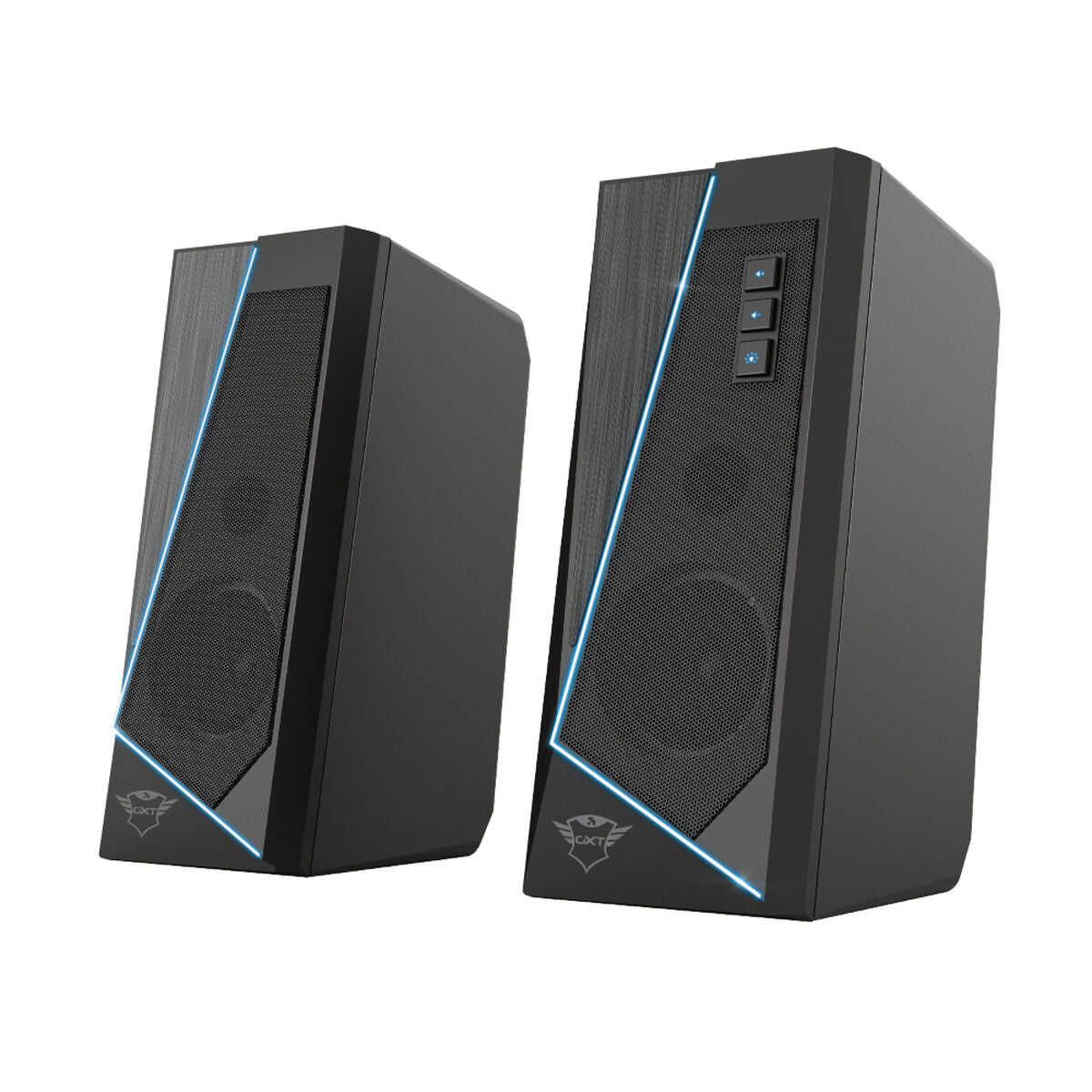 Stereo 2.0 gaming speakers with lighting Trust GXT609 Zoxa Set Black 12W