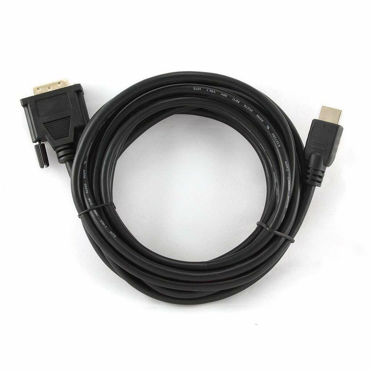HDMI-zu-DVI-Adapter GEMBIRD 5m, HDMI/DVI, M/M Schwarz 5 m