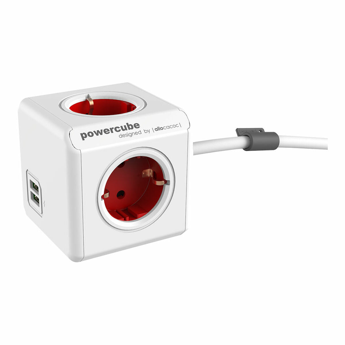 Cube with socket connection Allocacoc Powercube Extended 1402 USB 250 V 16 A 1.5 m