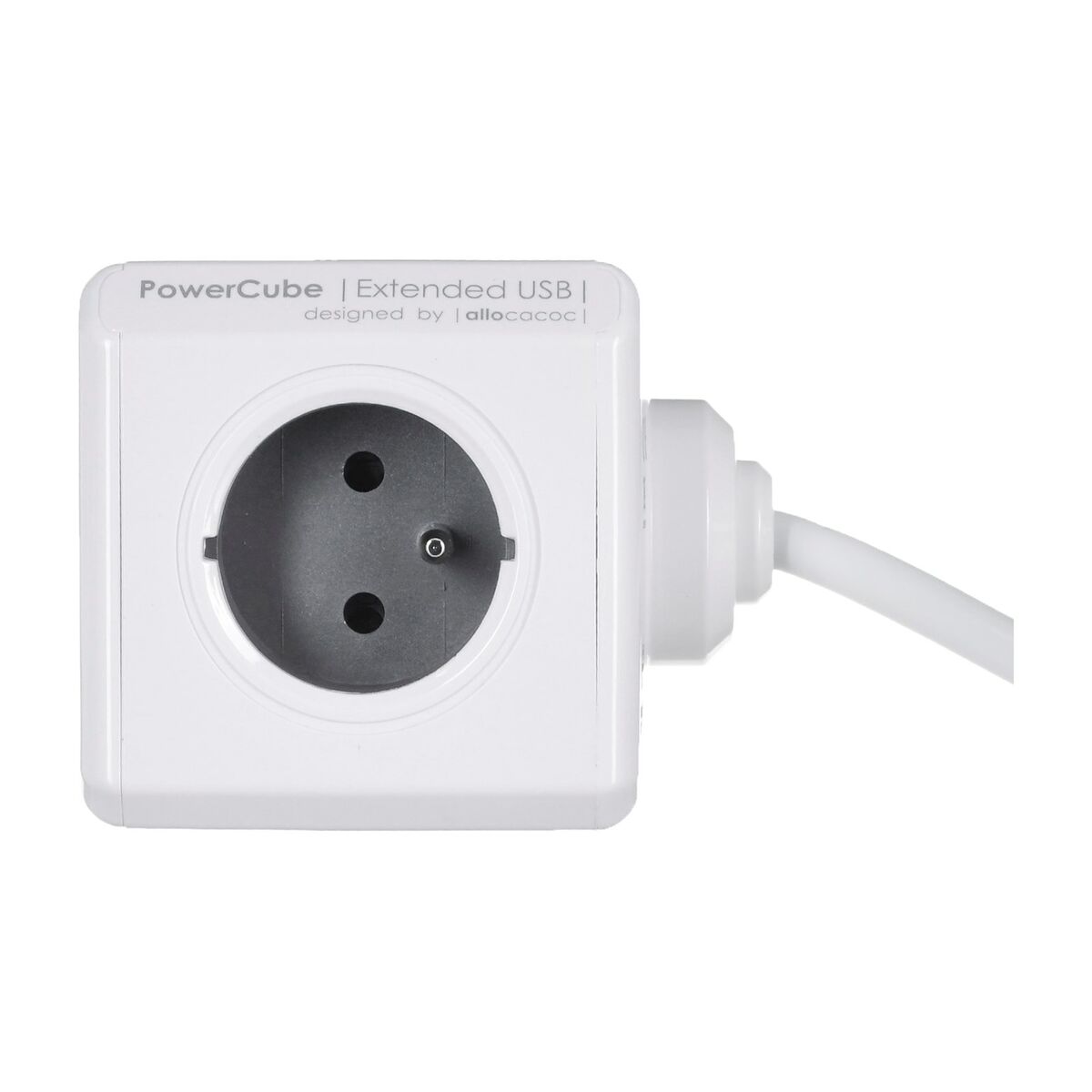 Cube with socket connection Allocacoc PowerCube Extended USB E(FR) (3 m)