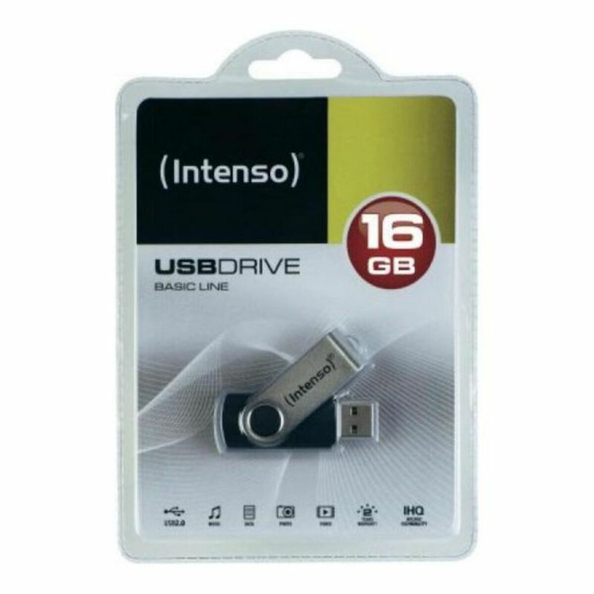 USB Pendrive INTENSO Basic Line 32 GB Black Silver 32 GB USB Pendrive