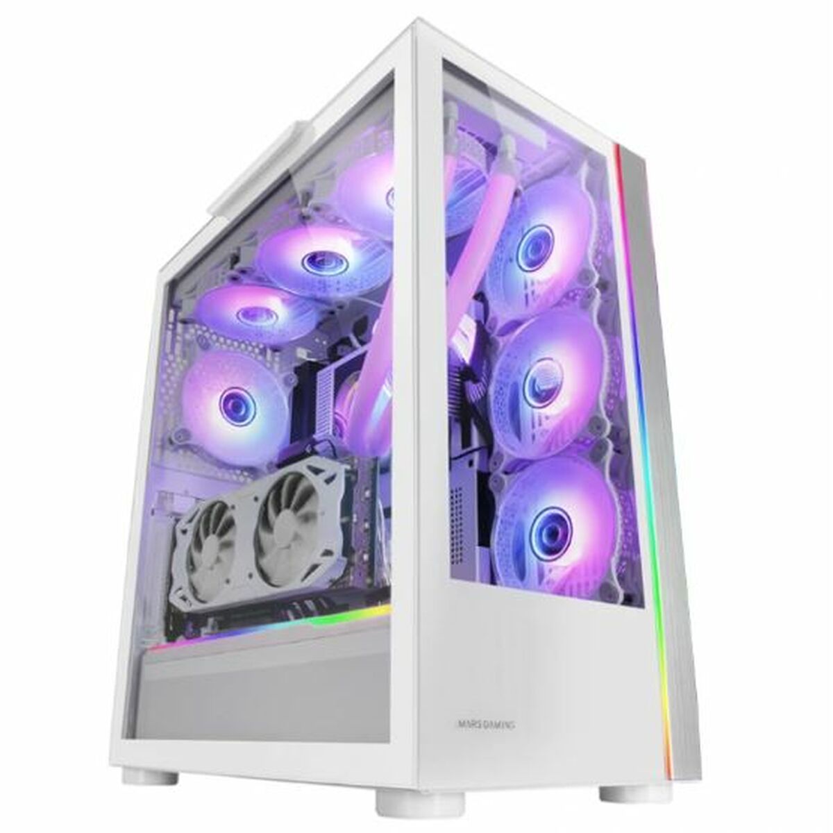 ATX Semi-Tower Computer Mars Gaming MCULTRA XXL Premium White RGB