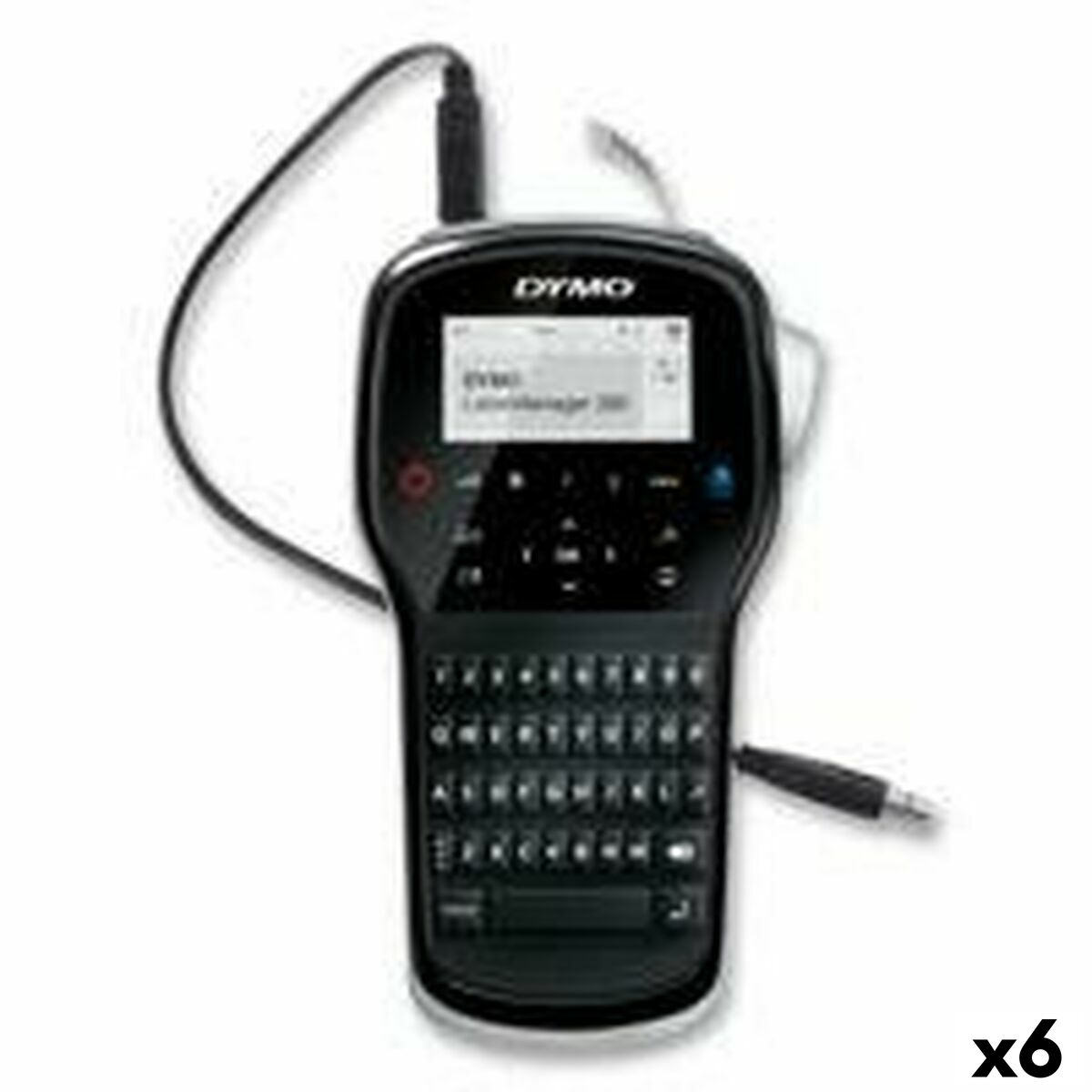 Elektrisches Etikettengerät Dymo Labelmanager LM280 Schwarz QWERTY 1,2 mm 6 Stück