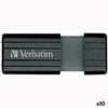 USB Pendrive Verbatim PinStripe Black 32GB