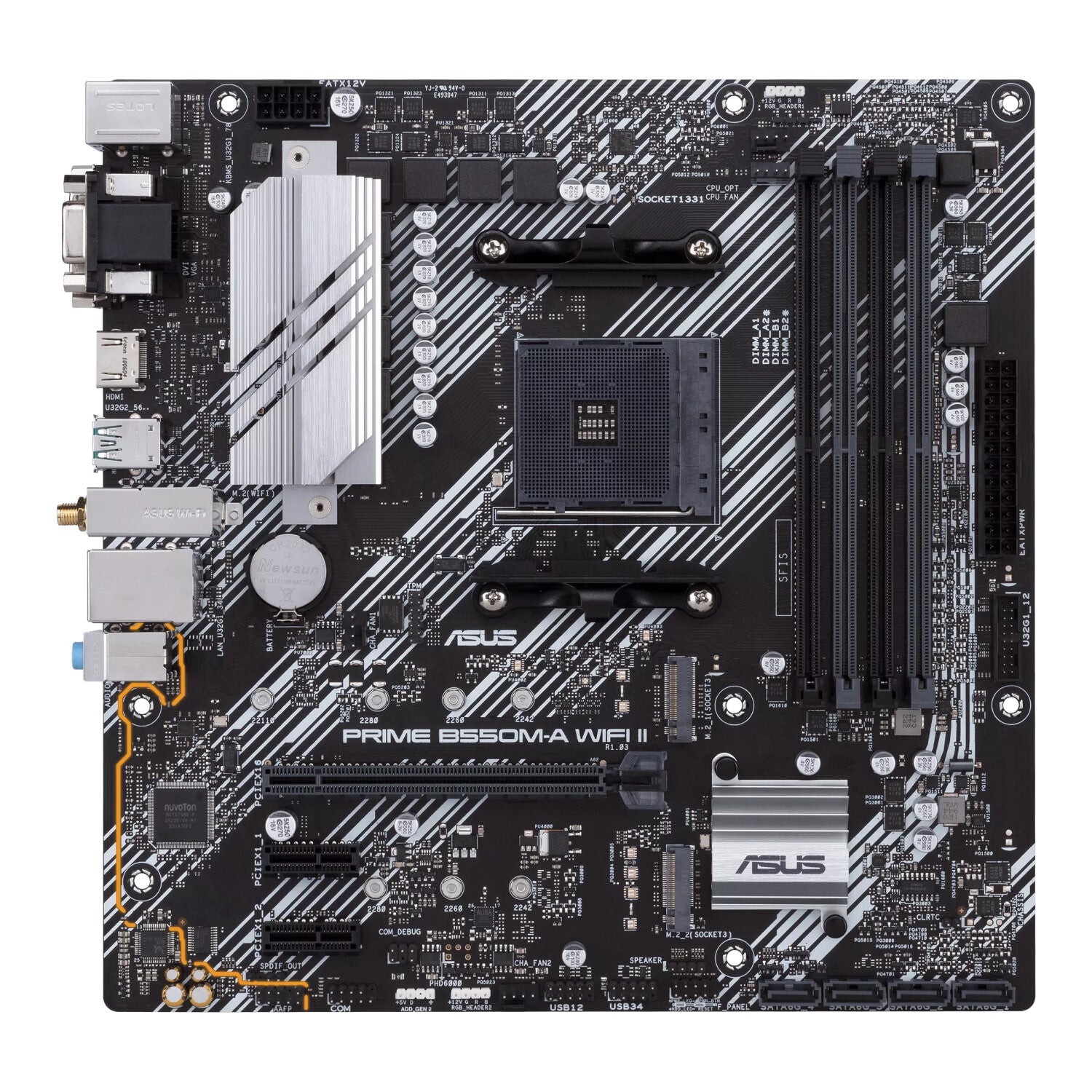 Sockel AM4 Mainboard/Motherboard Asus Prime B550M-A WiFi II DDR4