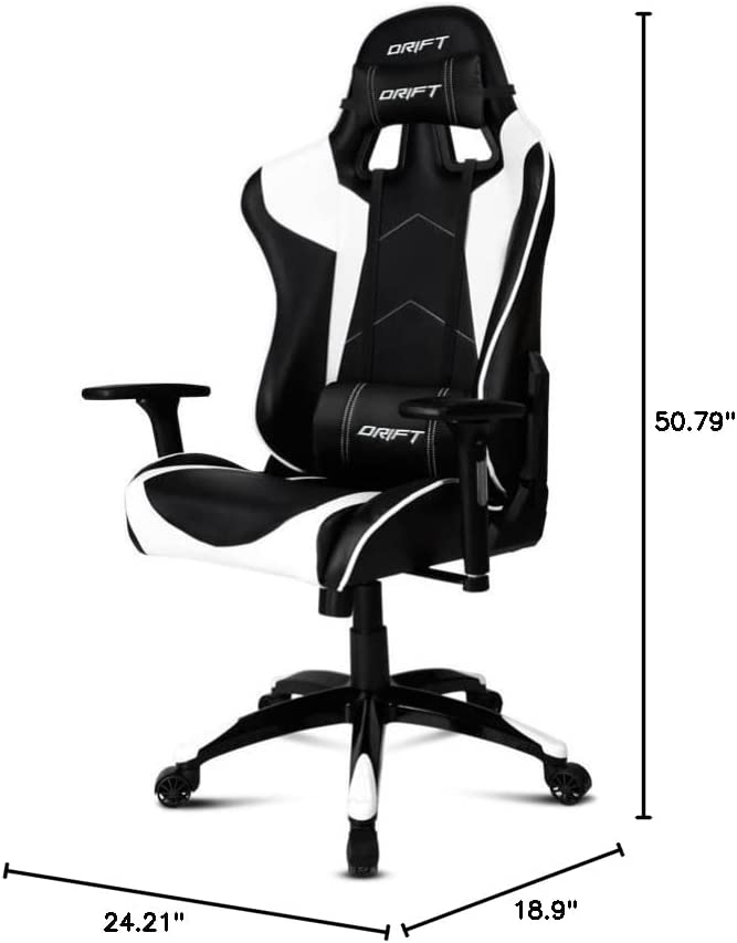 Gaming Chair DRIFT DR300 Yellow, White, Crimson, Orange, Red, Green or Blue