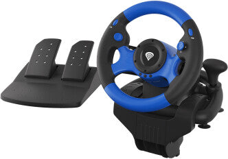 Racing steering wheel Genesis SEABORG 350 Blue 2 pedals and shifter
