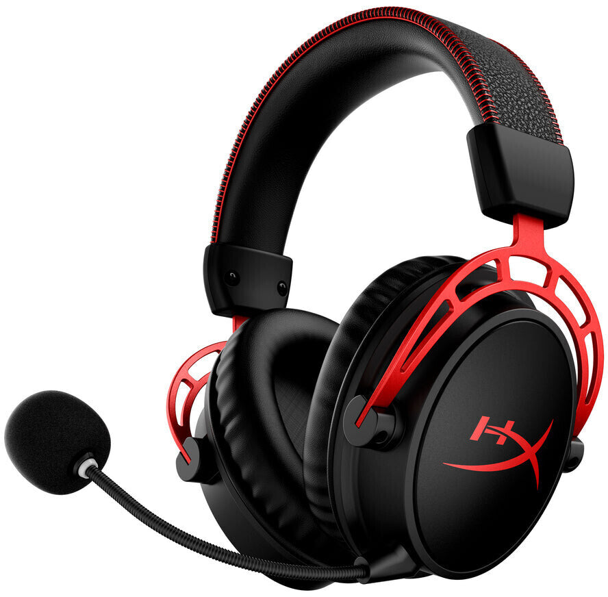 Kabelloses Funk Gaming Headset mit Mikrofon HyperX Cloud Alpha Wireless (Schwarz-Rot)