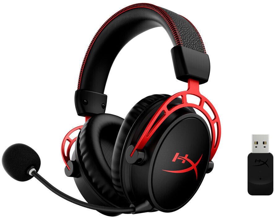 HyperX Cloud Alpha Wireless Wireless Gaming Headset with Microphone (Black-Red)