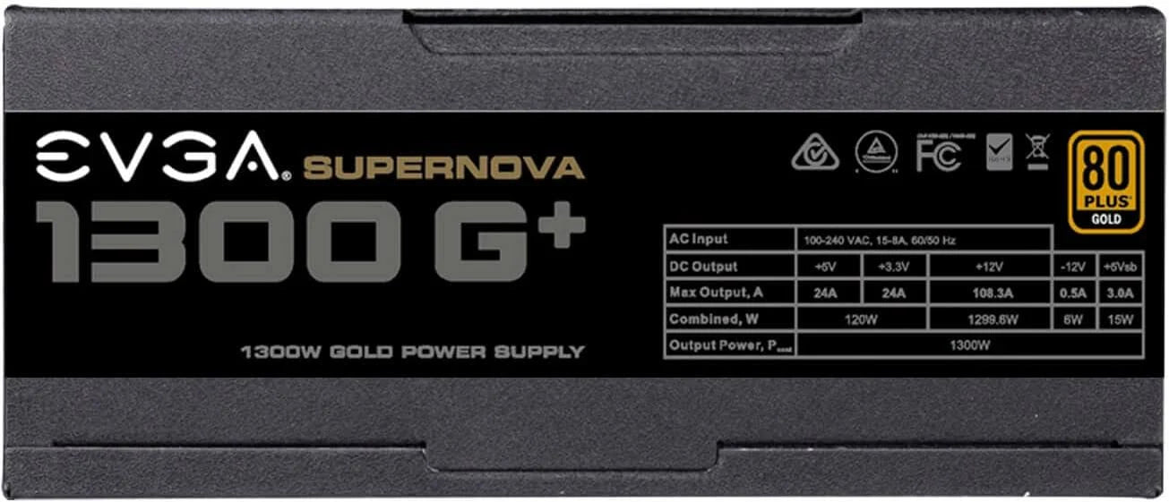 1300 Watt PC Netzteil EVGA SuperNOVA 1300 G+ 1300W 80 Plus Gold