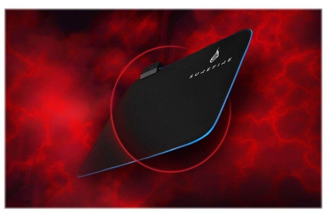 Gaming mouse pad with lighting Surefire Silent Flight RGB-320 (32 x 26 cm)