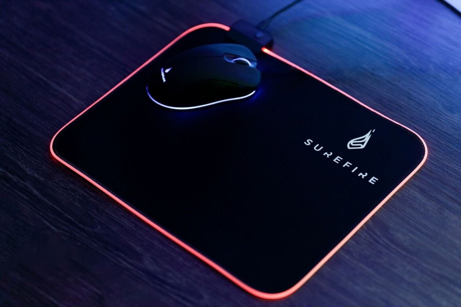 Gaming mouse pad with lighting Surefire Silent Flight RGB-320 (32 x 26 cm)