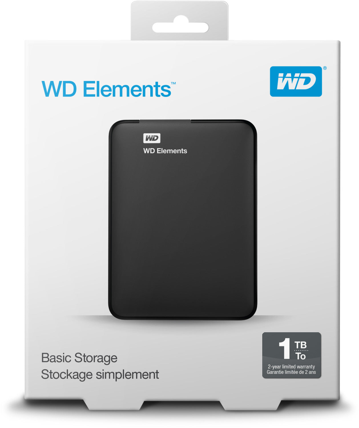 Externe USB-Festplatte Western Digital Elements Portable 1TB (WDBUZG0010BBK-EESN) 2,5"