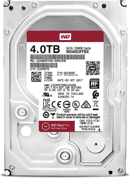 NAS Hard Drive Western Digital Red Pro SATA III 4TB (WD4003FFBX)