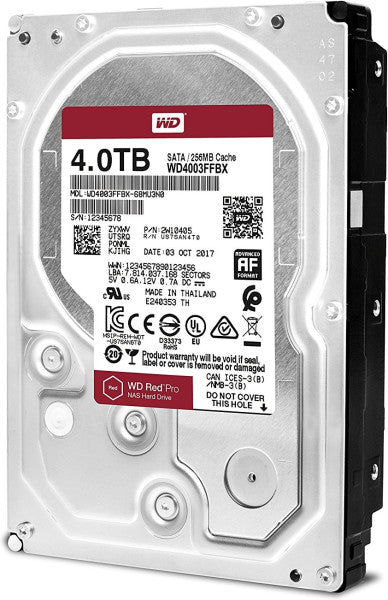 NAS Hard Drive Western Digital Red Pro SATA III 4TB (WD4003FFBX)