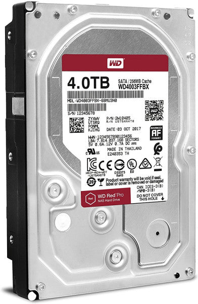 NAS Hard Drive Western Digital Red Pro SATA III 4TB (WD4003FFBX)